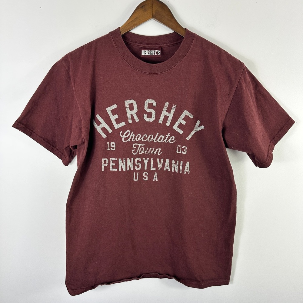 Hersheys Chocolate‎ Town Pennsylvania Shirt Mens Medium Graphic Tee Souvenir Vtg